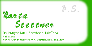 marta stettner business card